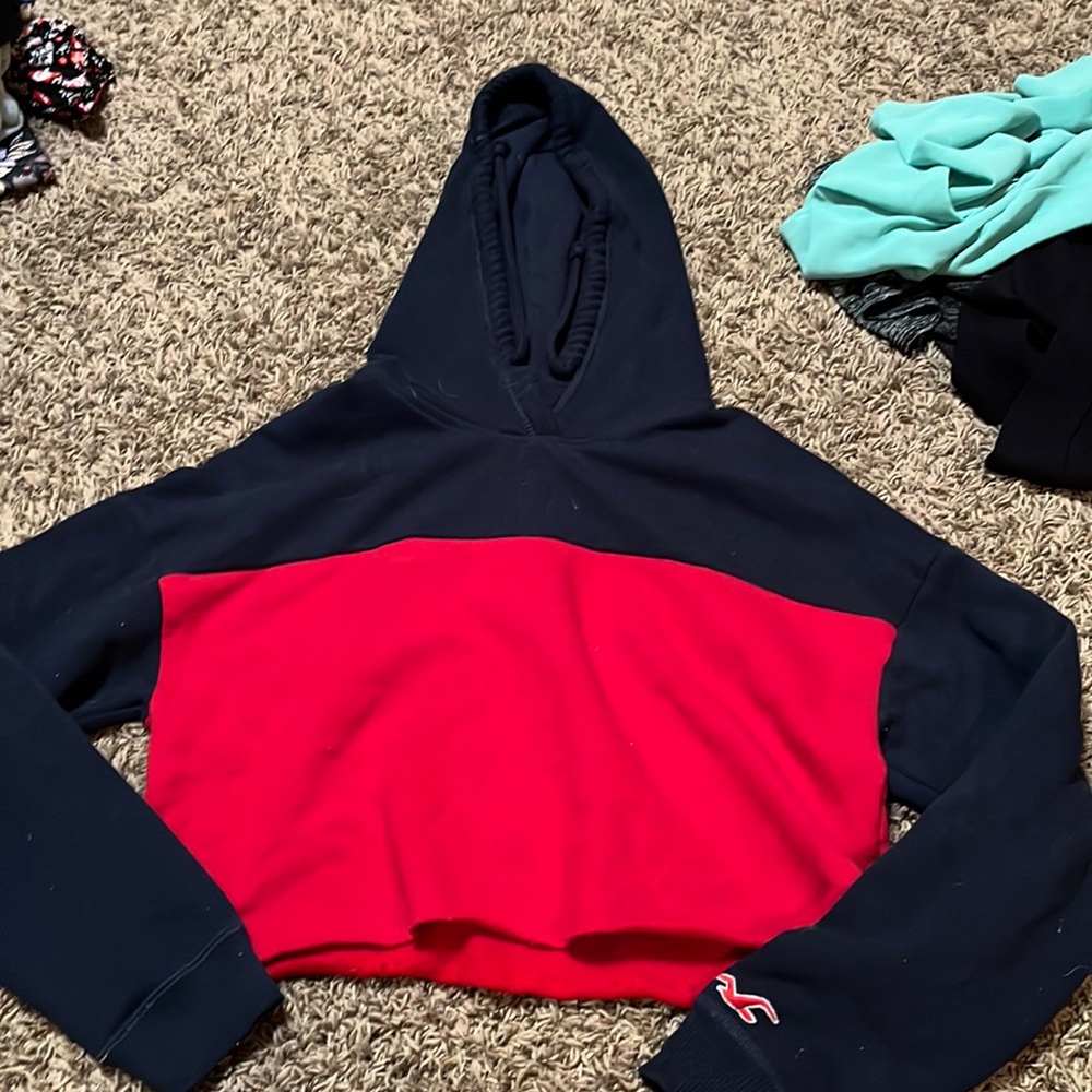 Hollister crop hoodie